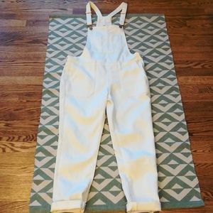 Old Navy White Overalls Sz 4